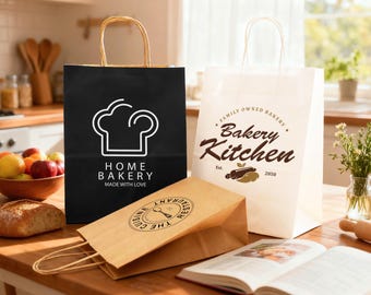 Custom Gift Bag With Your Logo, Personalized Gift Bags for Birthday, Showers, Wedding, Bachelorette, Bridesmaid Gift Bags, Paper Gift Bags