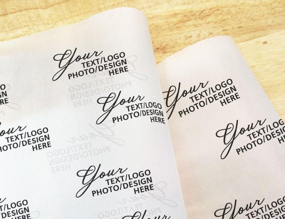 CUSTOM Tissue Paper With Logo/Full-Color Branded Gift Wrapping Paper/Packing Paper/Business Wrap/Personalized Logo Corporate Gift Packaging