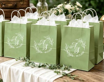 Wedding Welcome Bags Thank You Custom Initials Hotel Guest Favor Bags for Wedding Guests for Weddings Birthdays Bridal Shower Baby Shower