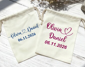 Custom Text Favor Bag, Presents Bag, Christmas Gift Sack, Personalized Gift Bags for Birthday, Hangover Recovery Kit Bags, Drawstring Pouch
