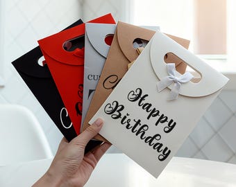 Custom Gift Bags/Thank You Gift Bags/Bulk Wedding Party Bag Favors/Personalized Gift Bag for Guests/Wedding Welcome Bags/Bow Tie Sturdy Bag