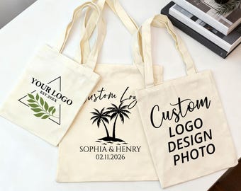 Personalisierte Logo-Einkaufstasche / Benutzerdefinierte Canvas-Einkaufstasche / Massen-Messe-Werbegeschenk / Business Event-Werbetaschen / wiederverwendbare Einkaufstasche mit Foto