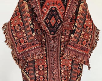Vintage Blanket Jacket - western wear handcrafted in the USA, sustainable fabric, vintage tapestry coat, #20