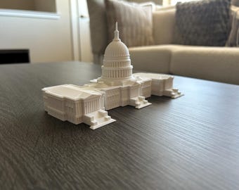 United States Capitol Building 3D Printed Scale Model