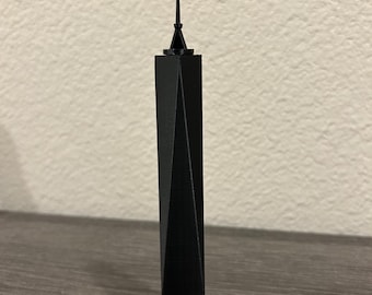 7-Inch One World Trade Center Freedom Tower 3D Printed Model