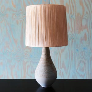 1960s Lee Rosen for Design Technics (attr.) Aqua Green Blue Lamp String Shade