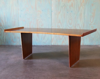 1950s Harvey Probber (attr.) Mid Century Walnut Advent Executive Desk mid century