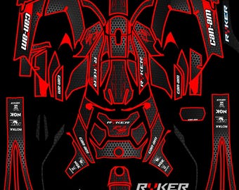 Can Am RYKER 600 900 Graphic kit 2018 2019 2020 2026 stickers decals ATV UTV mx