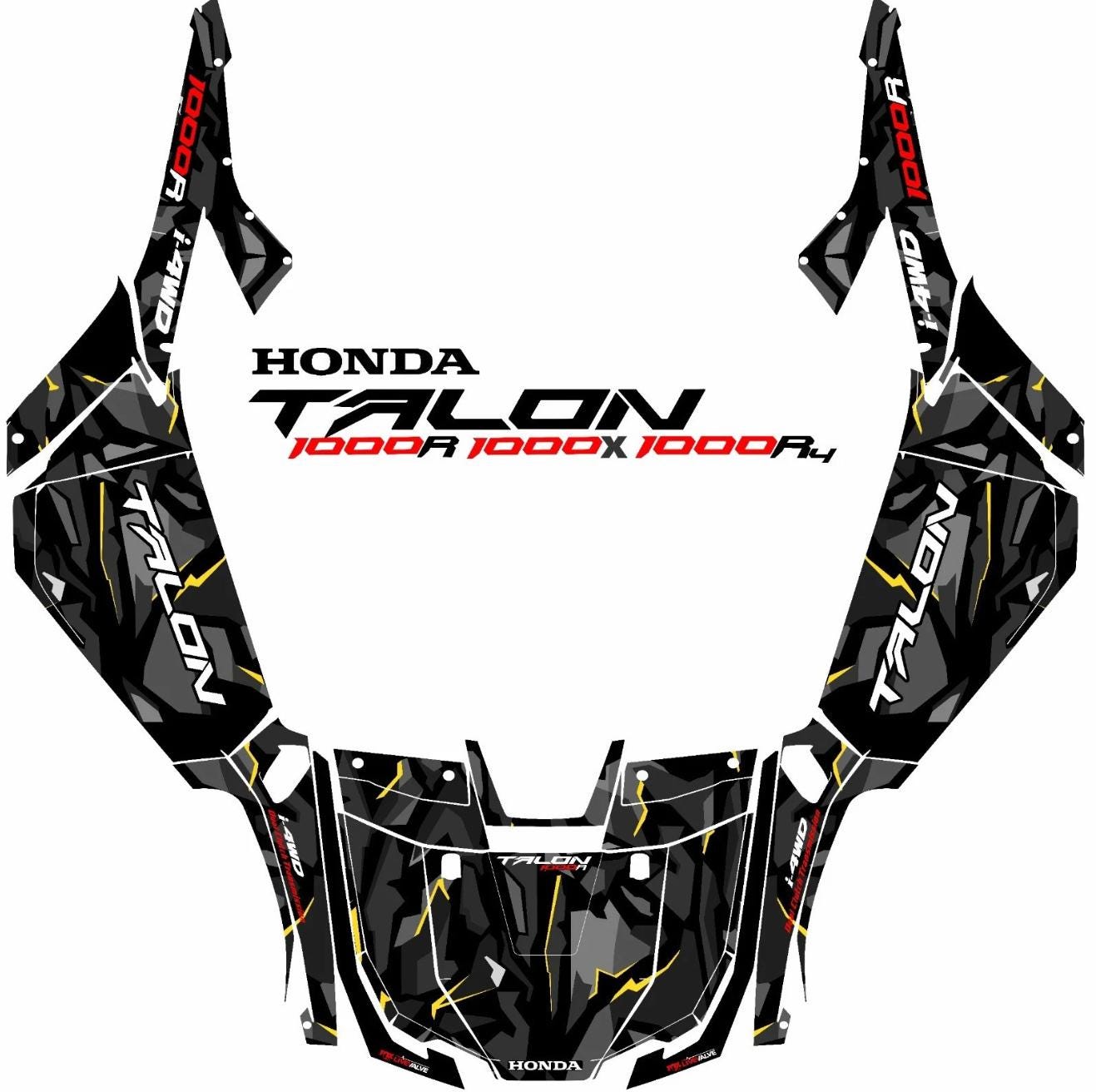 Honda Talon 1000X 1000R Decals Graphics Kit Stickers UTV - Etsy