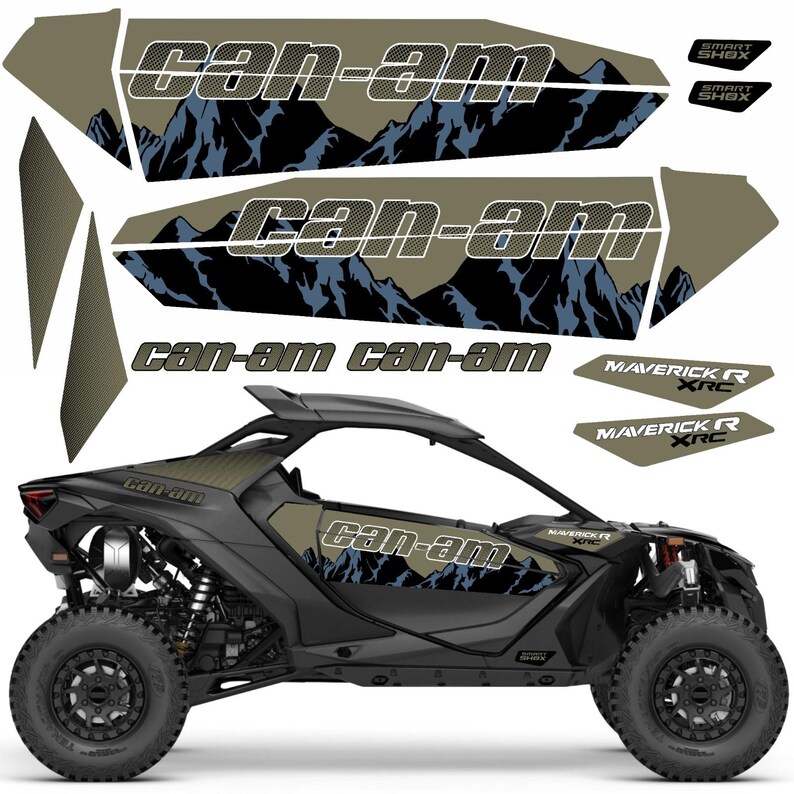 Maverick R Xrc Sticker Can-am Maverick R XRS 2UP UTV Decals Stickers Set Graphics Kit - Etsy ...
