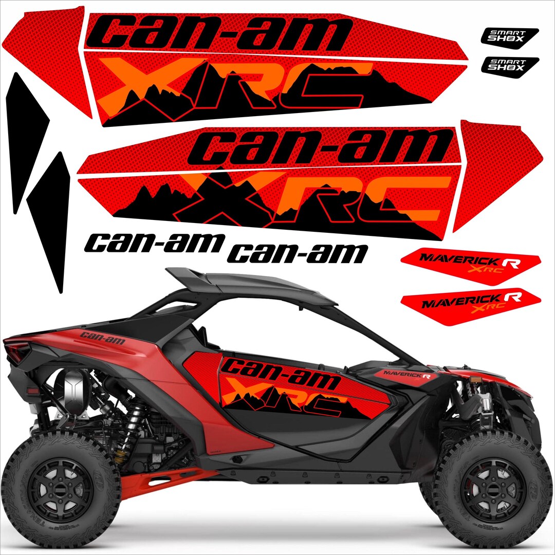 Maverick R Xrc Sticker Can-am Maverick R XRS 2UP UTV Decals Stickers Set Graphics Kit - Etsy ...