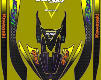 KAWASAKI 1100 / 900/ 750 Zxi JETSKI GRAPHIC Set / Kit Decal