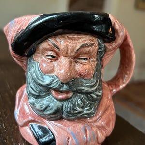 Royal Doulton Falstaff Toby Jug | Small 3.5” | D6287 | Mid‑Century England