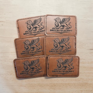 Hook and Loop Velcro Premium Leatherette 3x2 Patches