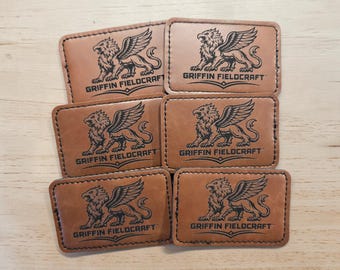 Hook and Loop Velcro Premium Leatherette 3x2 Patches