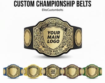 World's Greatest Championship Wrestling Belt | Custom Leather Championship Belt Customize with Logo/image/text