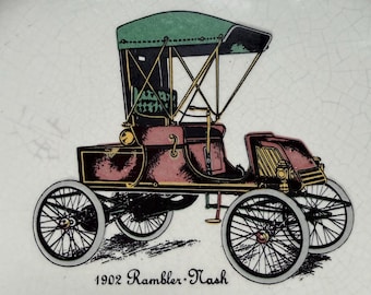 Vintage Hyalyn 1902 Rambler Nash Ashtray