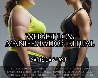 Sort de manifestation de perte de poids pour mincir, aligner l'énergie et une transformation saine