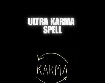 Ultra-karma magique puissant renversement de sort énergétique purifier le mauvais karma supprimer les blocs rétablir l'équilibre justice rituel de transformation