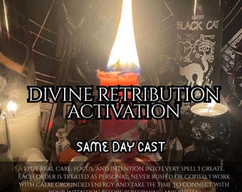 Divine Retribution Activation Spell for Energetic Justice, Karmic Balance, and Protective Power