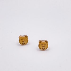 Gold Bear studs