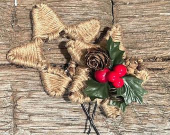 Mini Rustic Tree Topper Accessories for Rustic Layered Wooden Trees