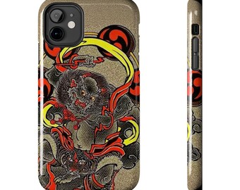 Étui de portable robuste Oni Guardian de style tatouage