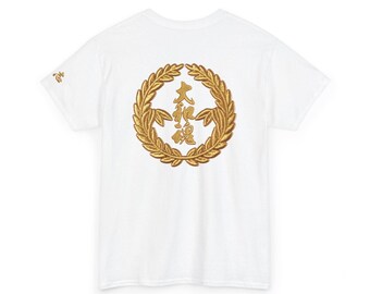 T-shirt doré à emblème Laurel T-shirt en coton à emblème japonais