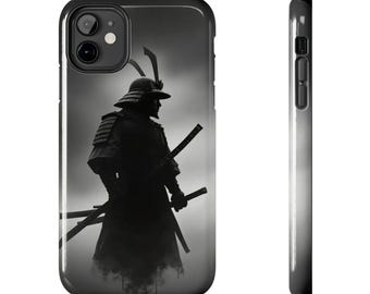 Coque de protection robuste Samurai Silhouette, conception d'armure de guerrier