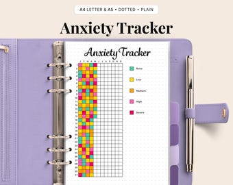 Anxiety Tracker Printable – Daily Mental Health Log (A4 & A5 PDF Download)