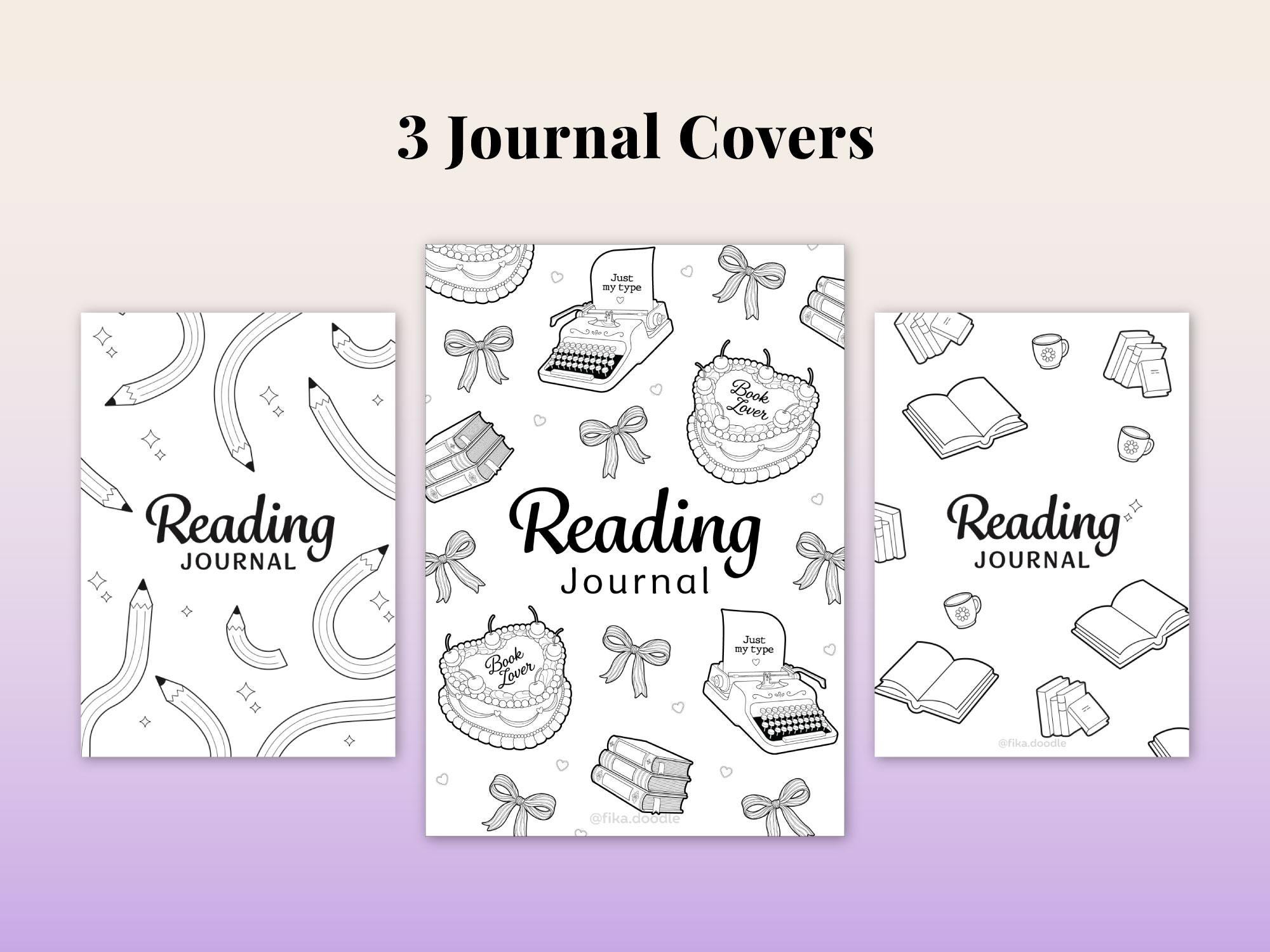 Reading Journal Bundle Printable | Book Tracker Planner PDF | Reading ...