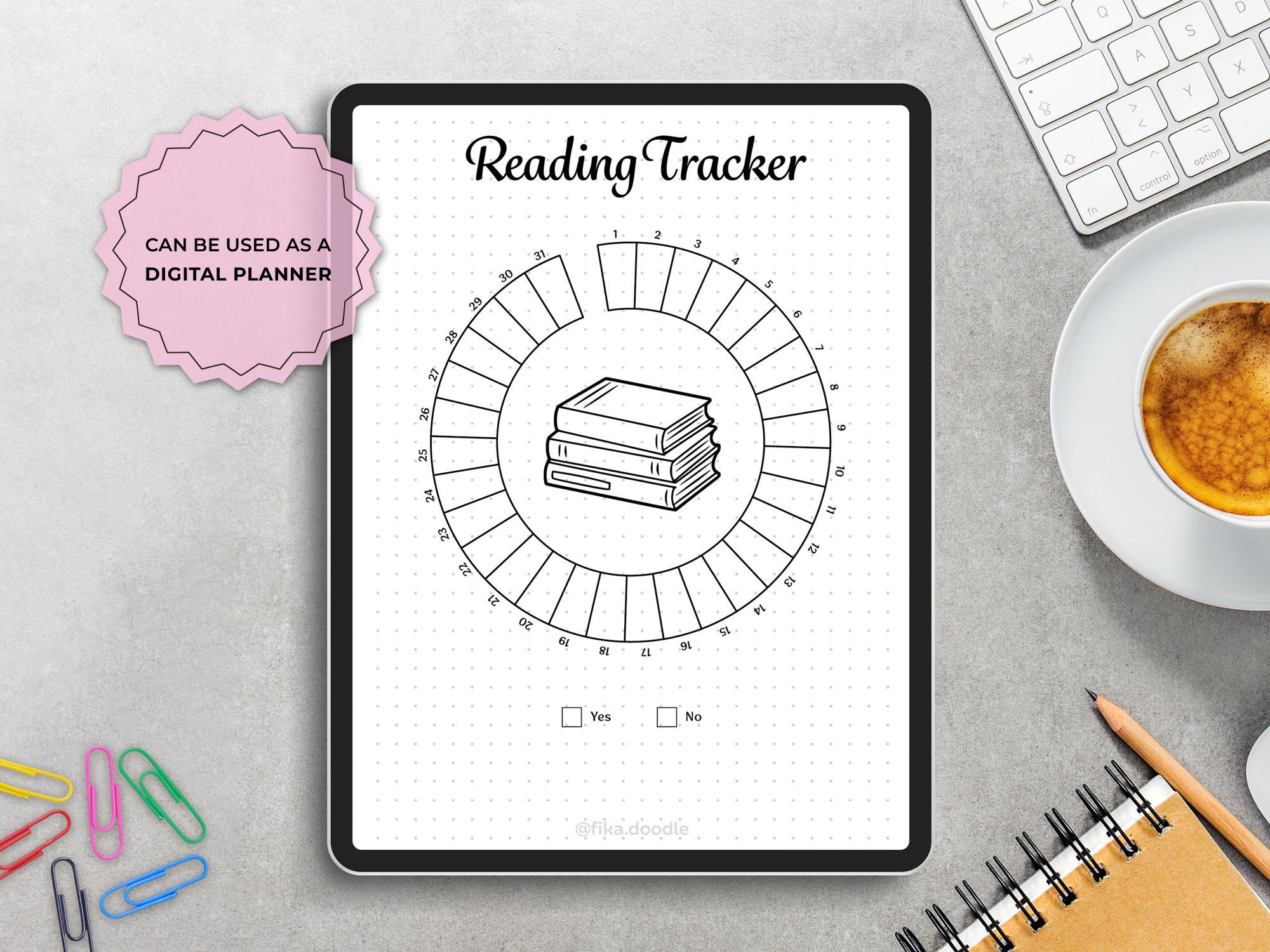 Reading Tracker Printable | Book Tracker Journal Page | Reading Log ...