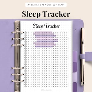 24-Hour Sleep Tracker Printable | Wellness Log (A4/A5 Digital Download)
