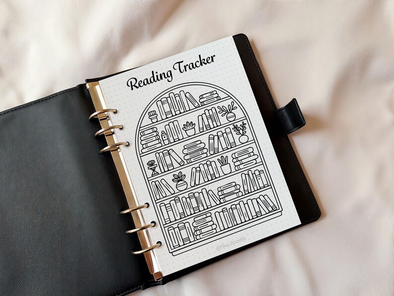 Bookshelf Reading Tracker Printable PDF | Book Log Tracker | Reading ...