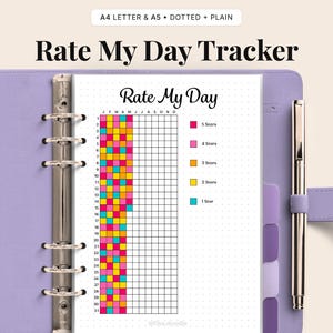 Mood Tracker Printable | Daily Reflection Journal (PDF Instant Download)