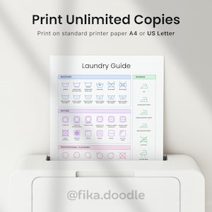 Printable ADHD cleaning planner PDF designed for easy home printing on A4 and US Letter paper sizes, featuring laundry guides, cleaning schedules, and ADHD-friendly home organization pages. Instant digital download with unlimited printing, editable Canva templates, and printable cleaning systems for low-stress household management.