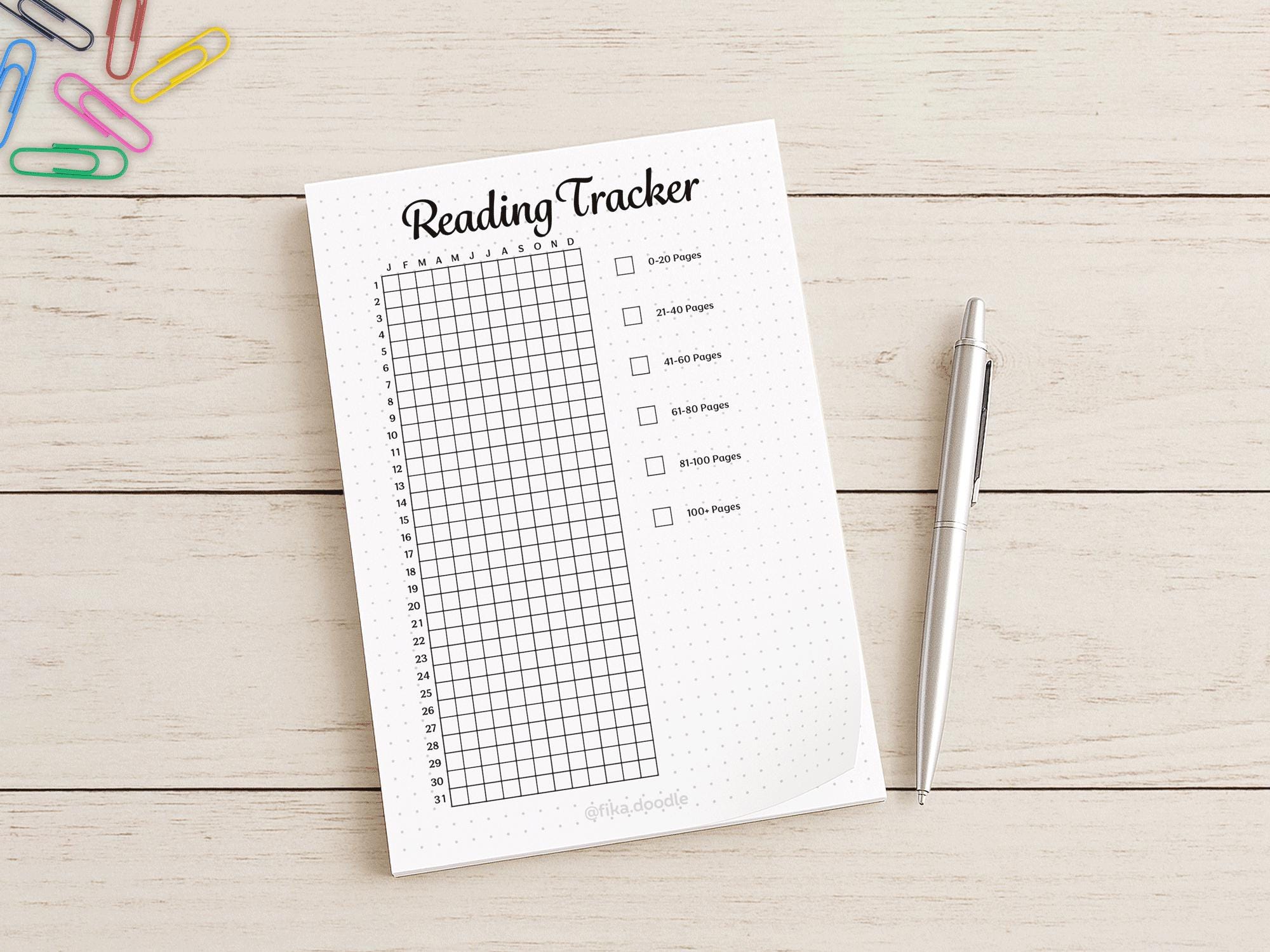 Reading Tracker Printable – Book Log & Journal PDF (A4 and A5) - Etsy