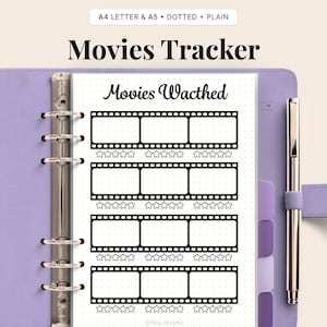鑑賞映画トラッカー（印刷可能）｜Film Log（デジタルダウンロード）