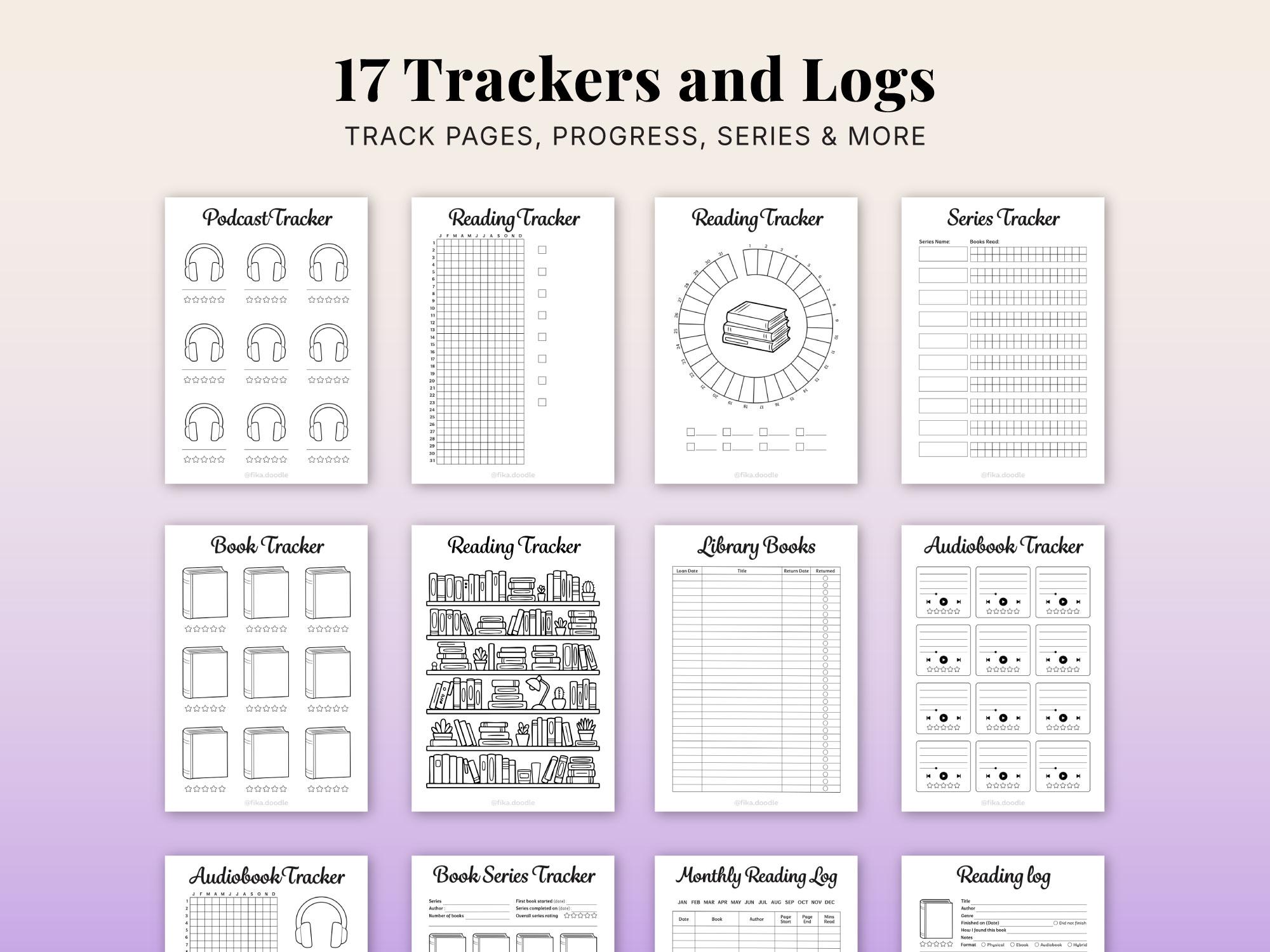 Reading Challenge Planner Printable | Book Challenge Planner 25 50 100 ...