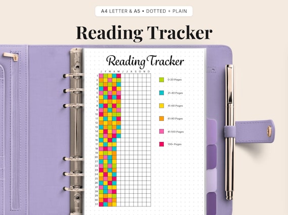Reading Tracker Printable – Book Log & Journal PDF (A4 and A5)