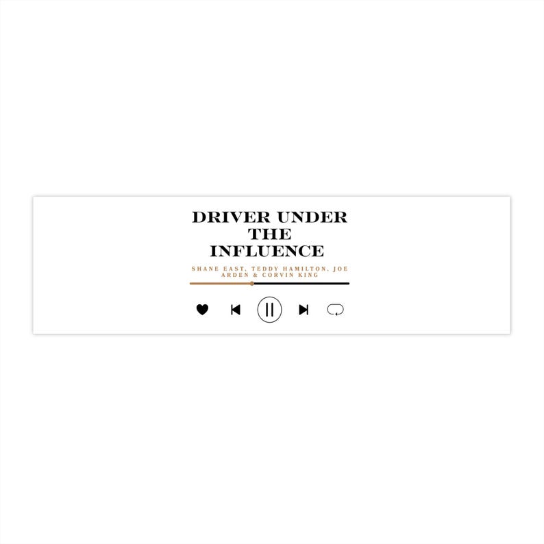 Driver Under The Influence Car Decal - BookTok Romance Reader Gift image 4