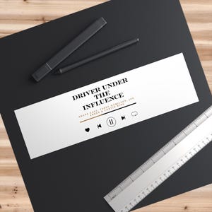 Driver Under The Influence Car Decal - BookTok Romance Reader Gift image 6