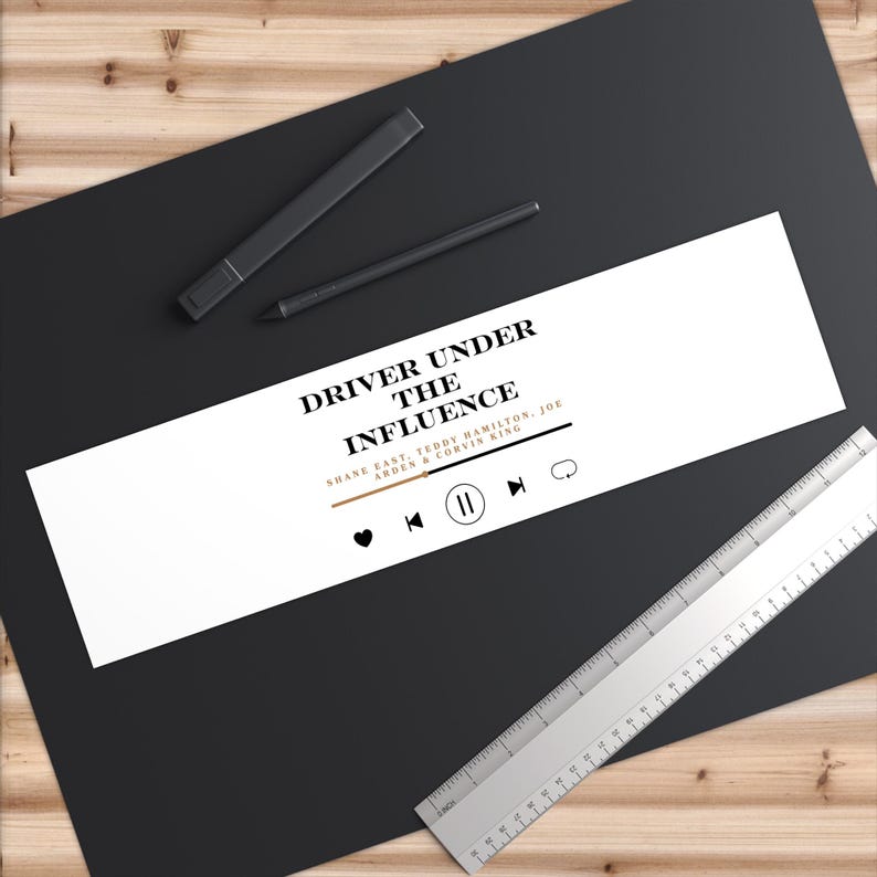 Driver Under The Influence Car Decal - BookTok Romance Reader Gift image 9