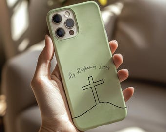 My Redeemer Lives MagSafe phone case, iPhone 13 -17 Pro Max Plus, Religious Gift, Christian Phone Case