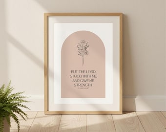 Christliche Wandkunst | 2 Timotheus | Christliche Printable | Digitaler Download