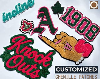 Patches de chenille personalizados, patches de jaqueta personalizados, letras de chenille, patches para passar a ferro, patch personalizado, patch para costura, patches de futebol