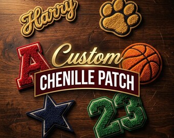 Personalized Chenille Letterman Jacket Patch, Iron On Patch Applique, Football Patches, Alphabet Patches For Clothing Bag, Varsity Letters