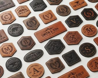 Custom Logo Leather Patches, Laser Engraved Leather Patches, Custom Leather Patches, Company Logo Patch, Custom Patch, Iron On & Sew On