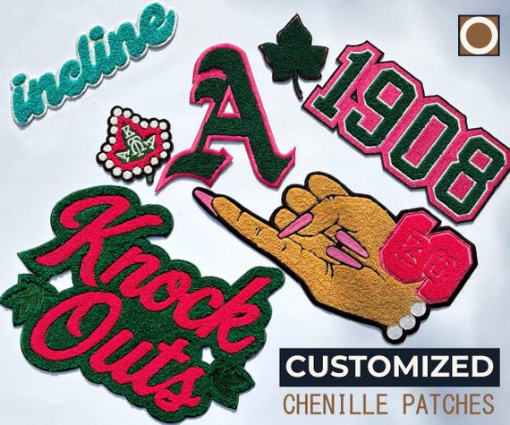 Custom Chenille Patches, Custom Jacket Patches, Chenille Letters, Iron On Patches, Customized Patch, Sew On Patch, Football Patches