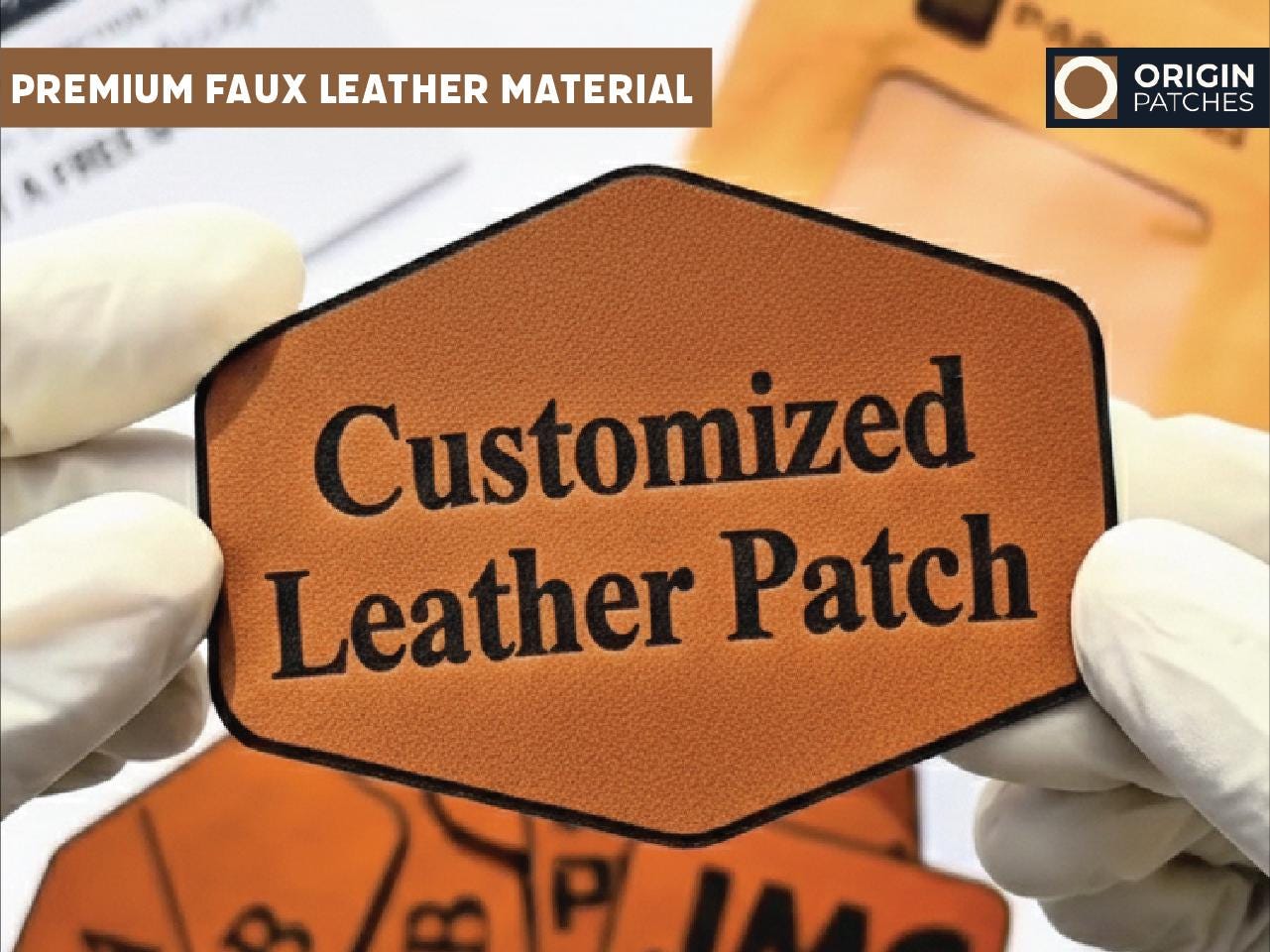 Leather velcro patch - Etsy 日本